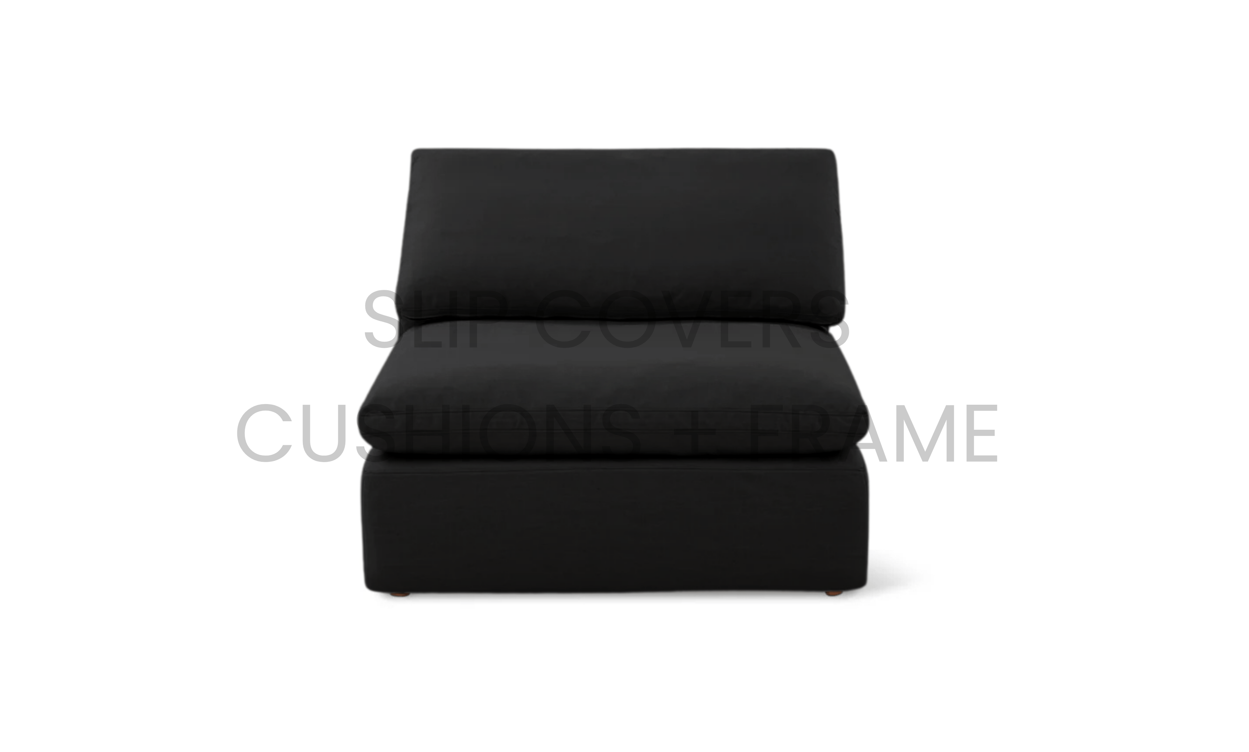 Couch Cover/ Slip Cover Only - Cloud Armless Chair | Feather Down