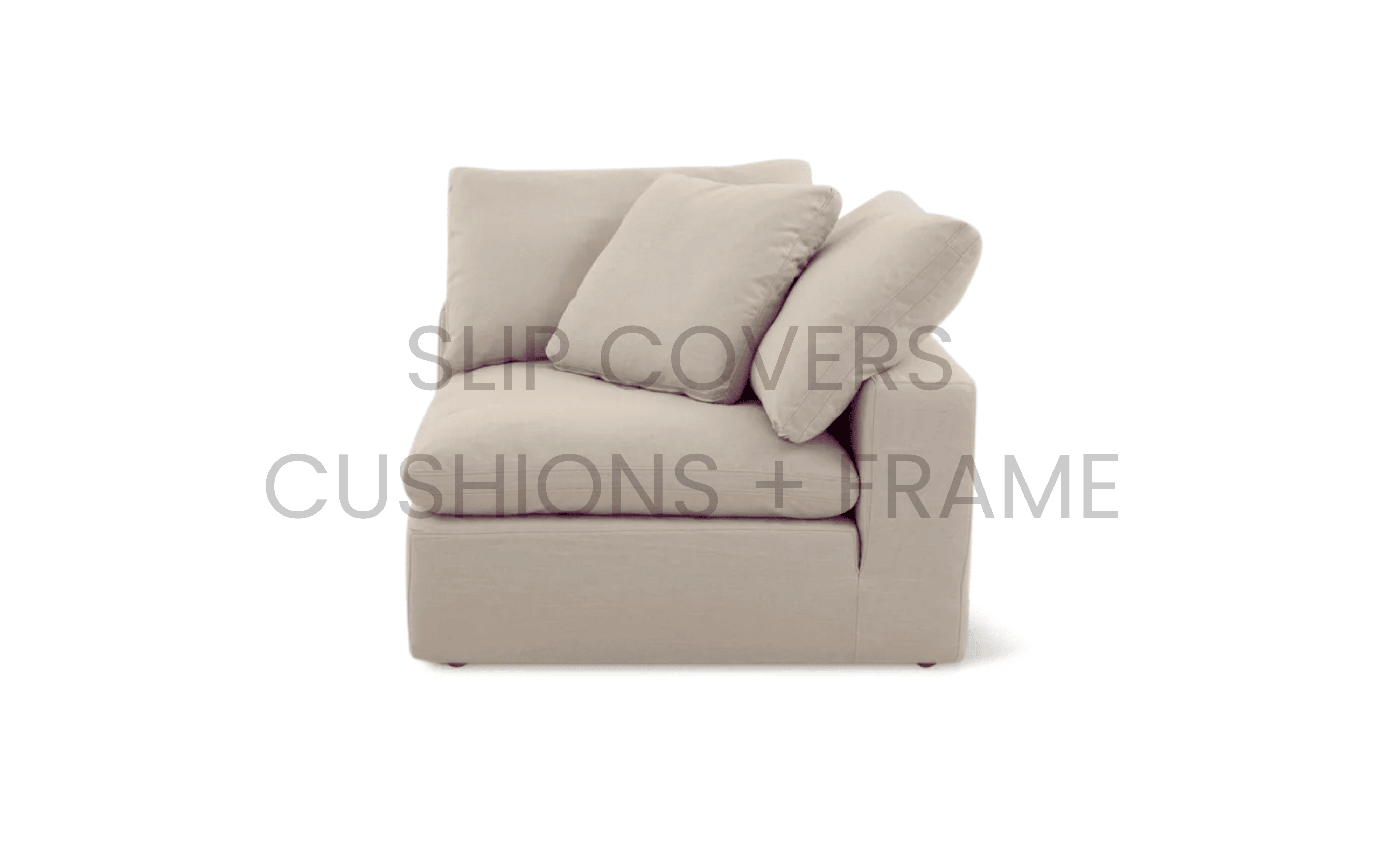 Couch Cover/ Slip Cover Only - Cloud Corner Chair | Feather Down