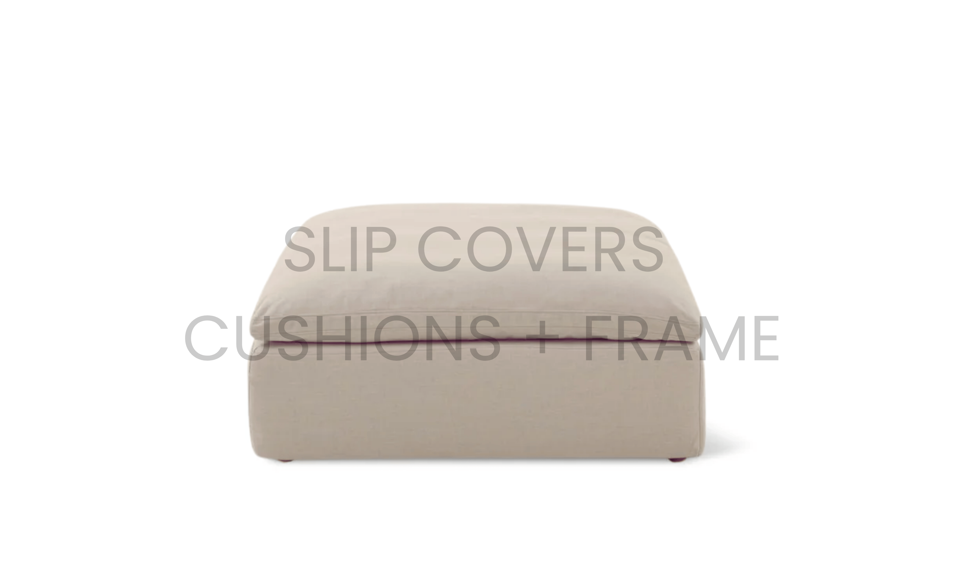 Couch Cover/ Slip Cover Only - Cloud Ottoman | Feather Down