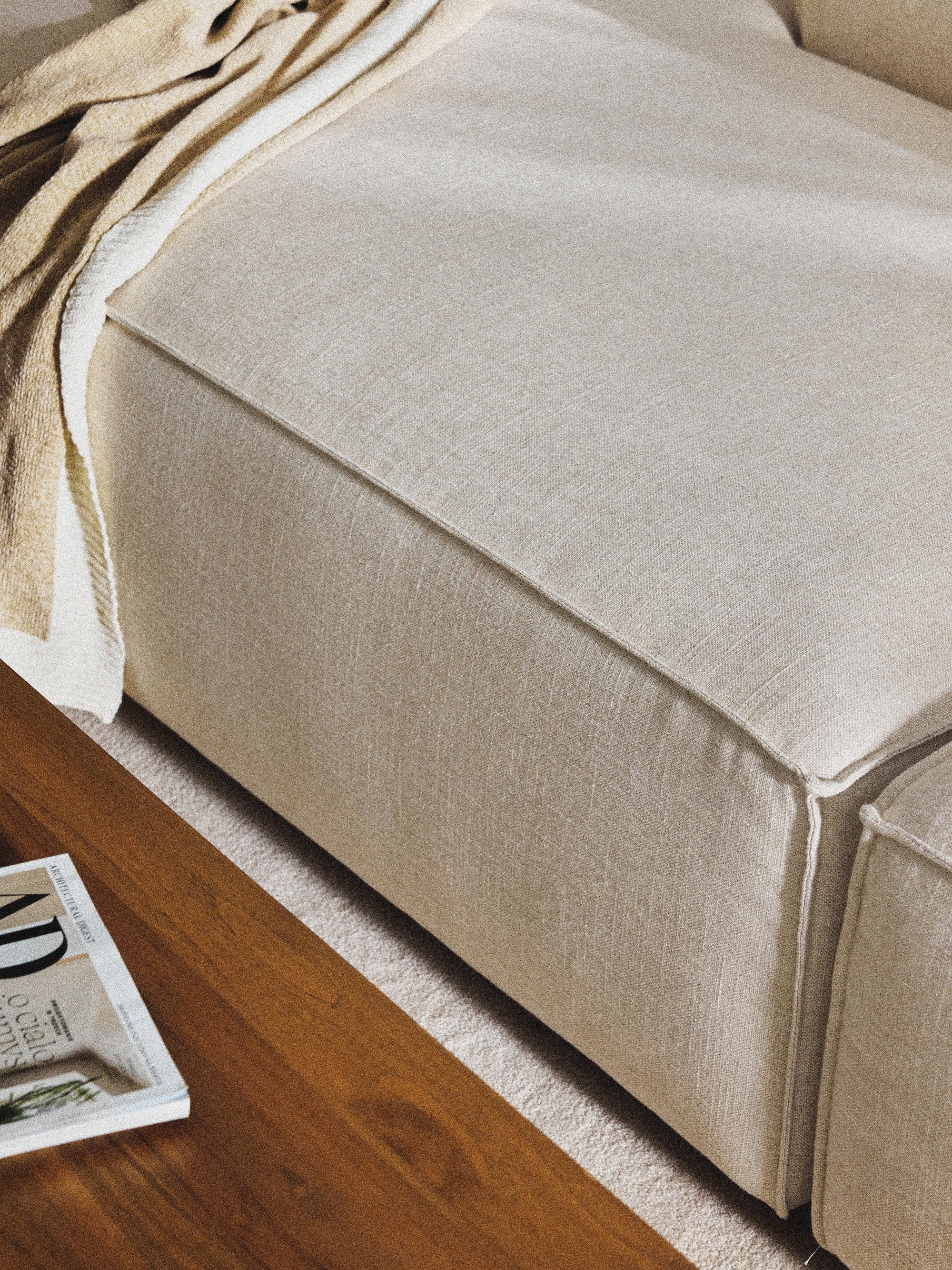 The Cube | 3 Seater Extended Chaise (Open)