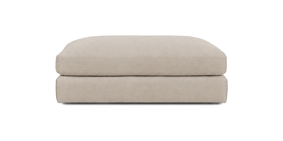 Cloud Cove Ottoman in Almond Beige
