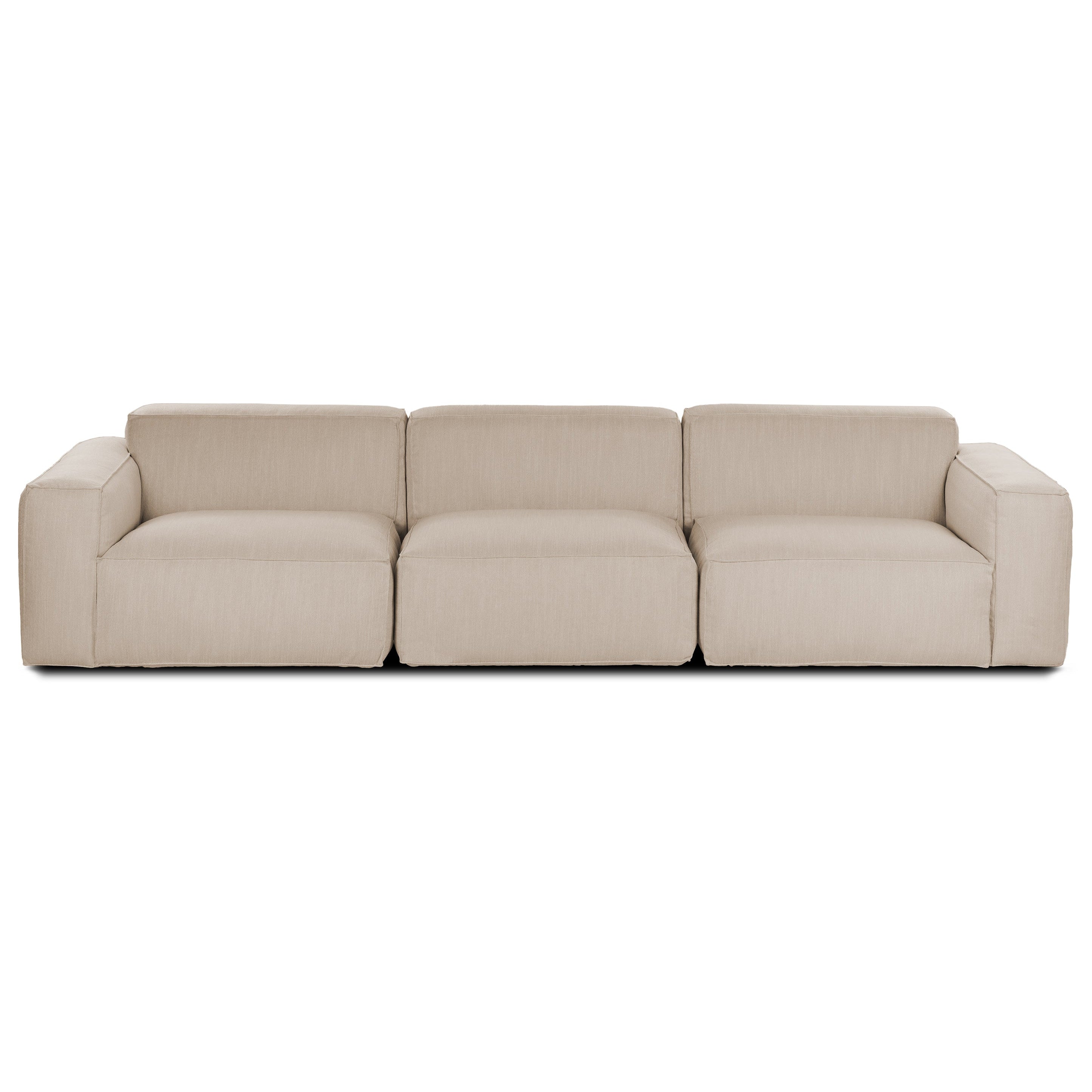 Macedon 3 Pcs | Oversized Fabric Leather Modular