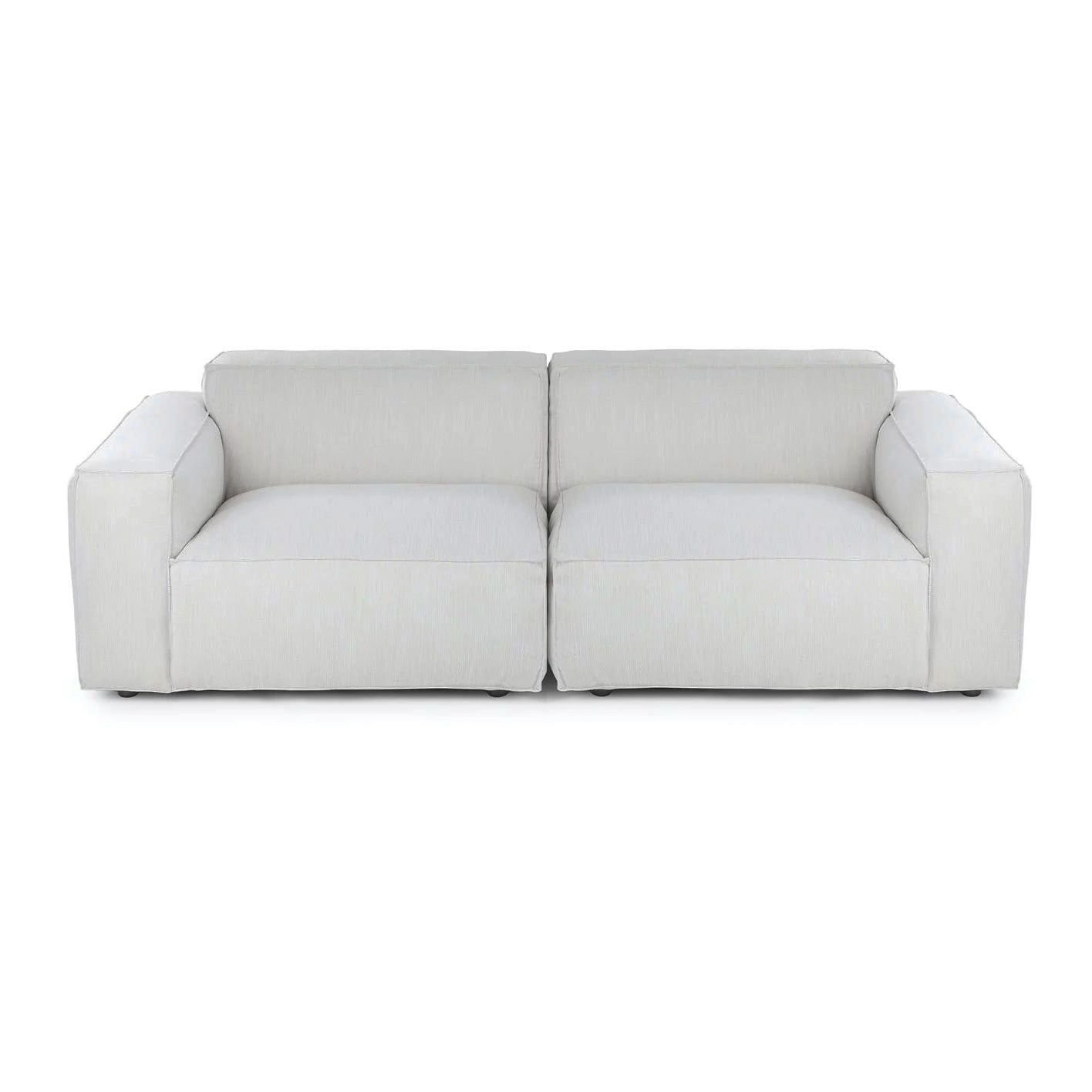 Macedon 2 Pcs | Oversized Fabric Sofa with Ottoman