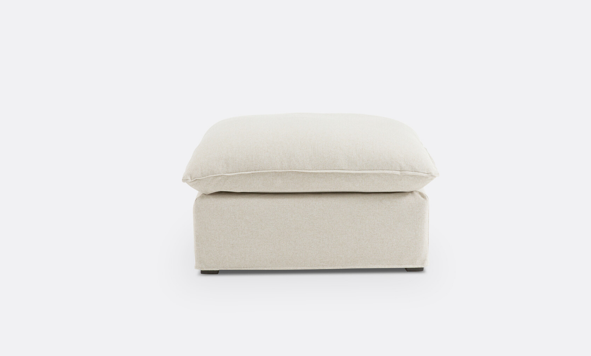 Coastal | Linen Style Ottoman