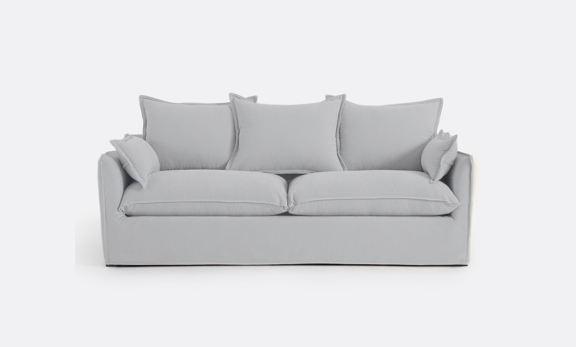 Coastal | Linen Style Slipcovered Feather 2 Seater Sofa