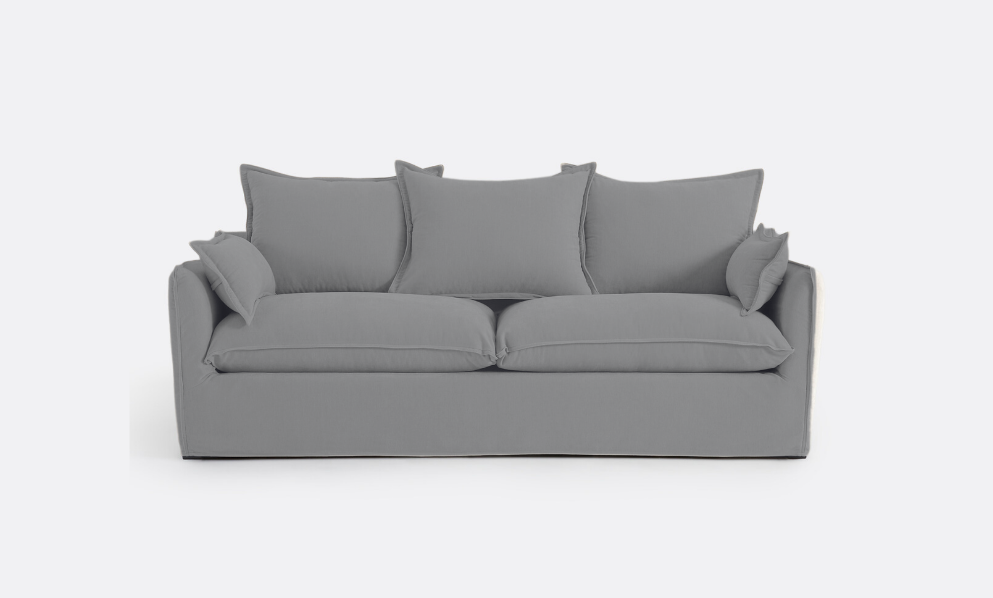 Coastal | Linen Style Slipcovered Feather 2 Seater Sofa