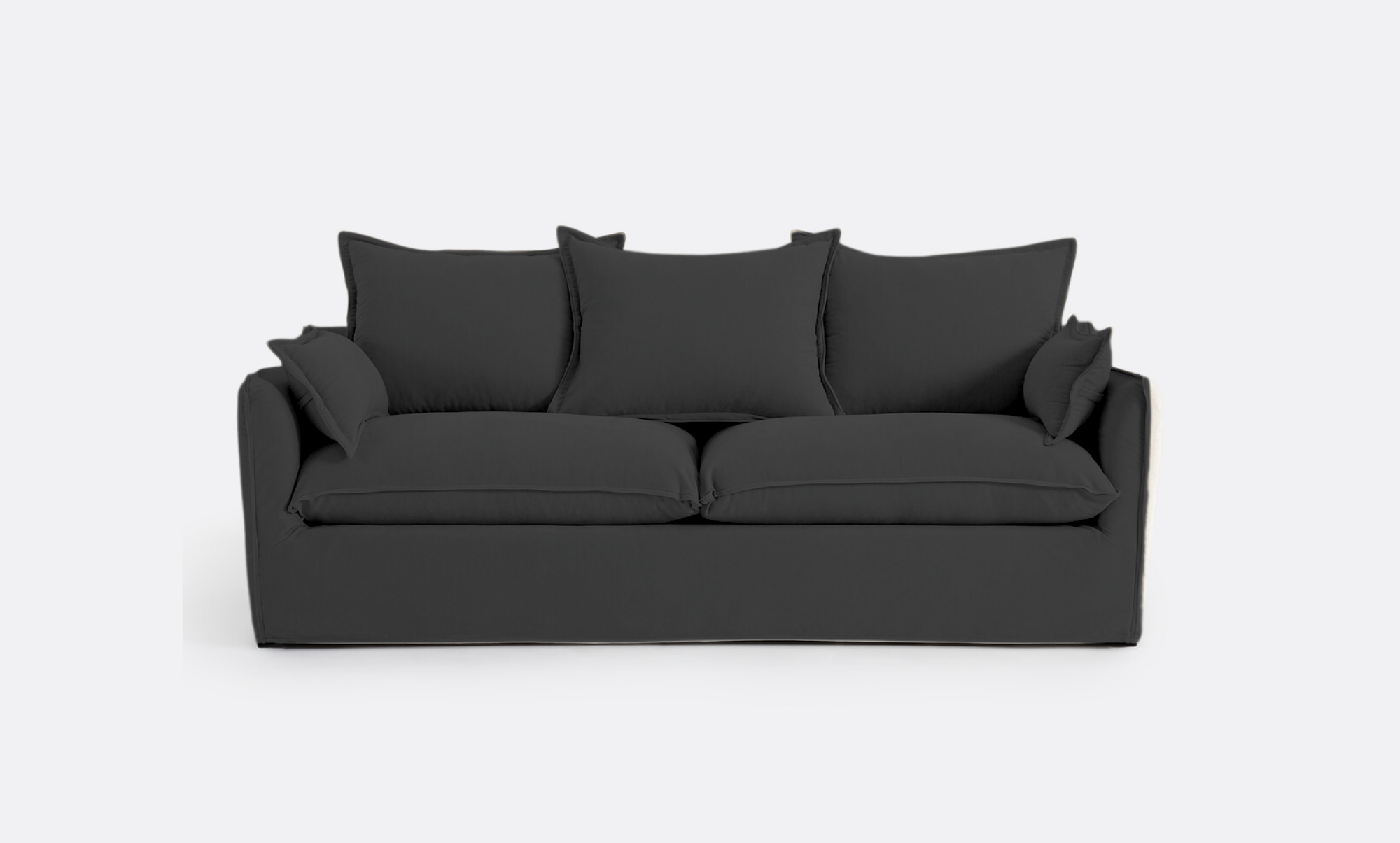 Coastal | Linen Style Slipcovered Feather 2 Seater Sofa