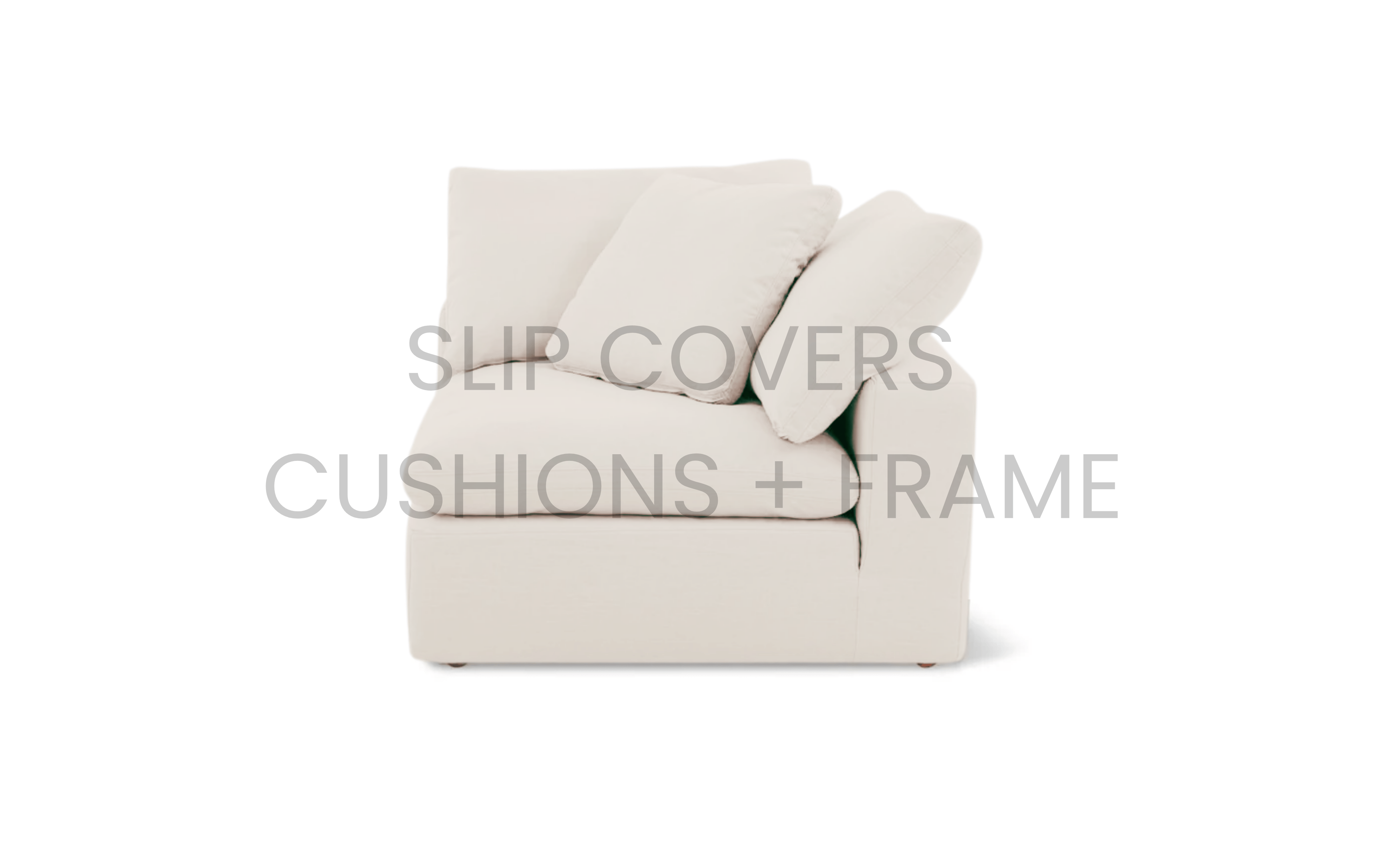 Couch Cover/ Slip Cover Only - Cloud Corner Chair | Feather Down