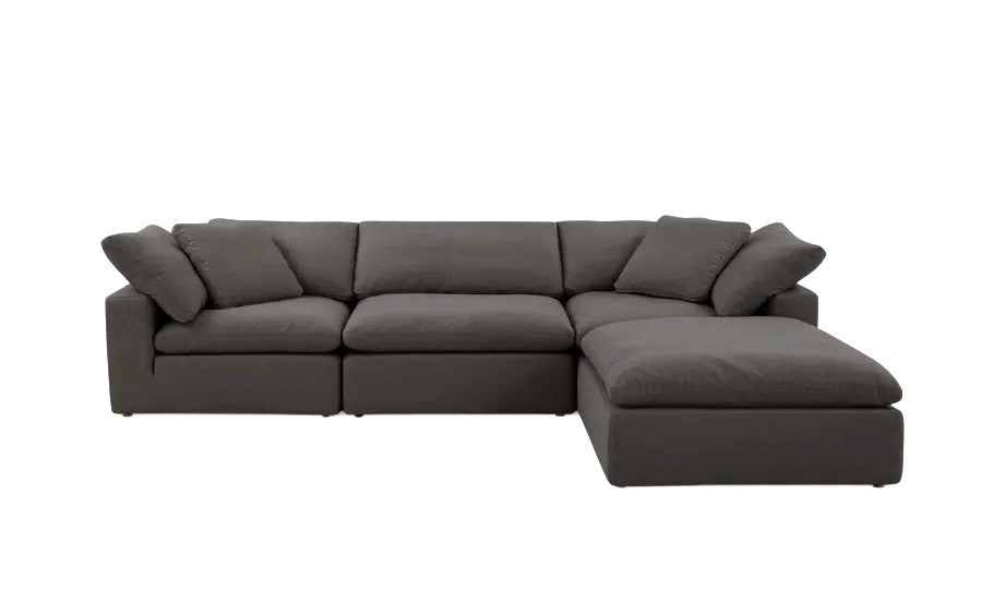Cloud Classic | 4-Piece Modular Sofa (Includes Ottoman)/Chaise