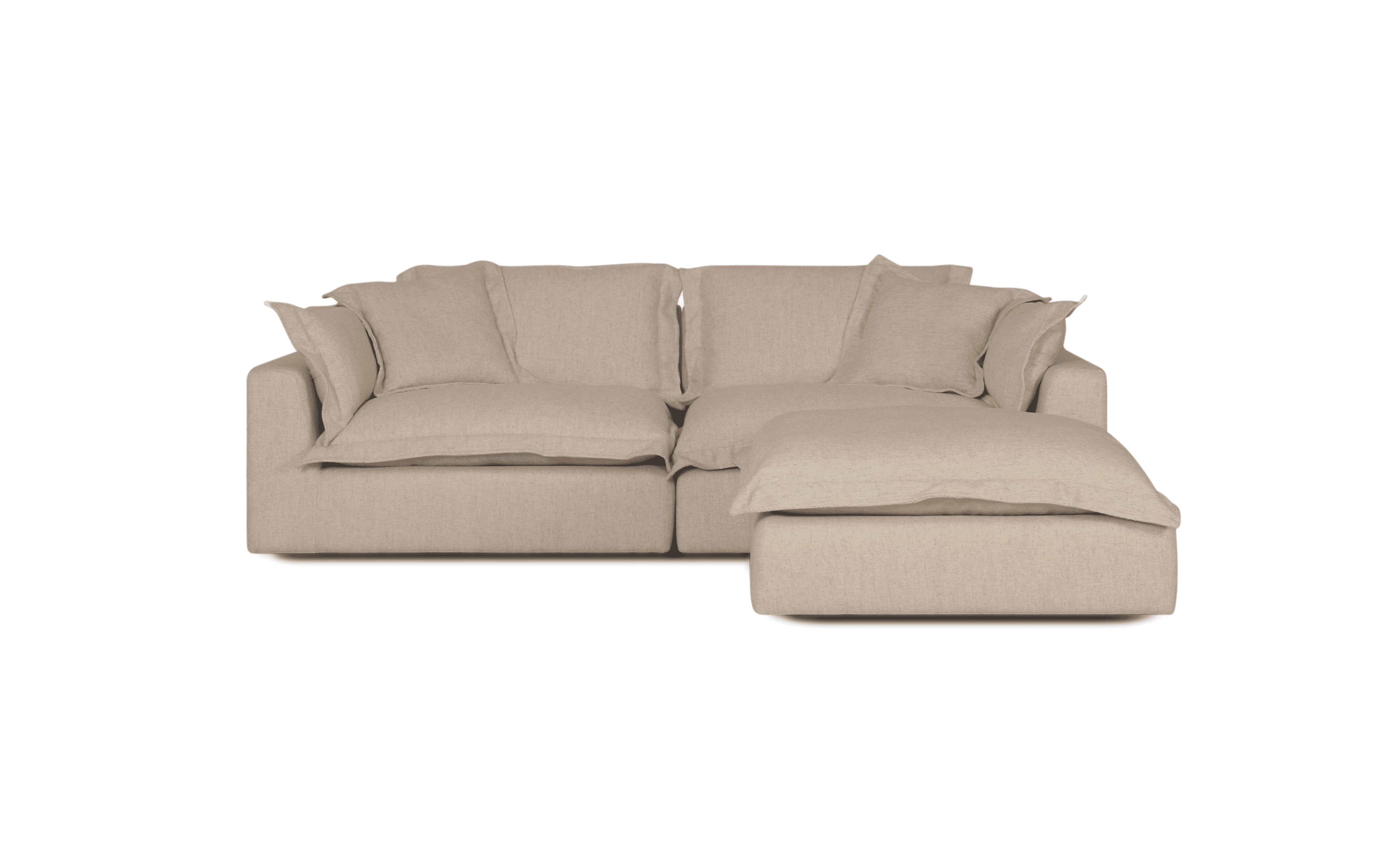Cloud Cosy 3 Piece | Feather Cloud Modular Couch with Ottoman