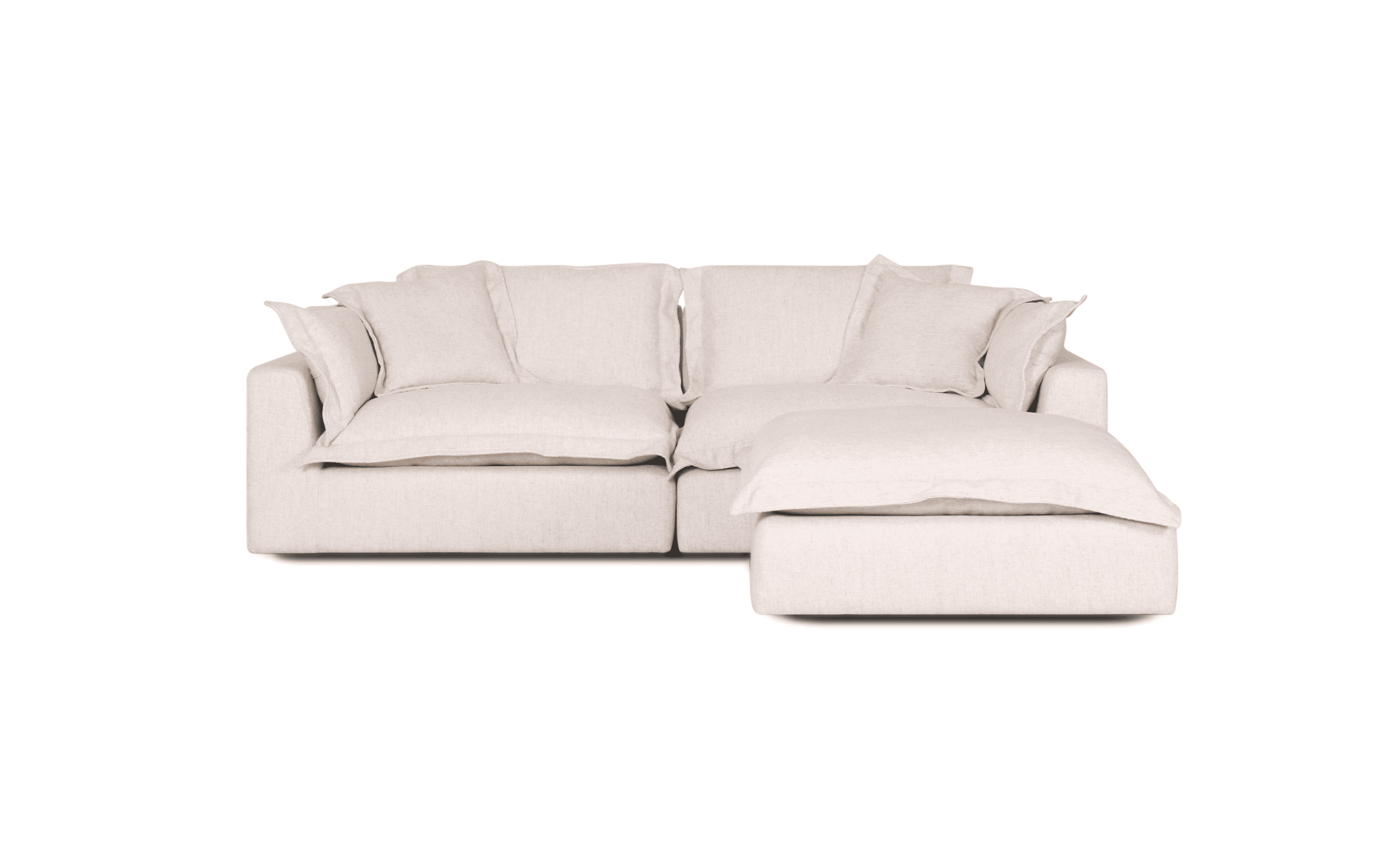 Cloud Cosy 3 Piece | Feather Cloud Modular Couch with Ottoman