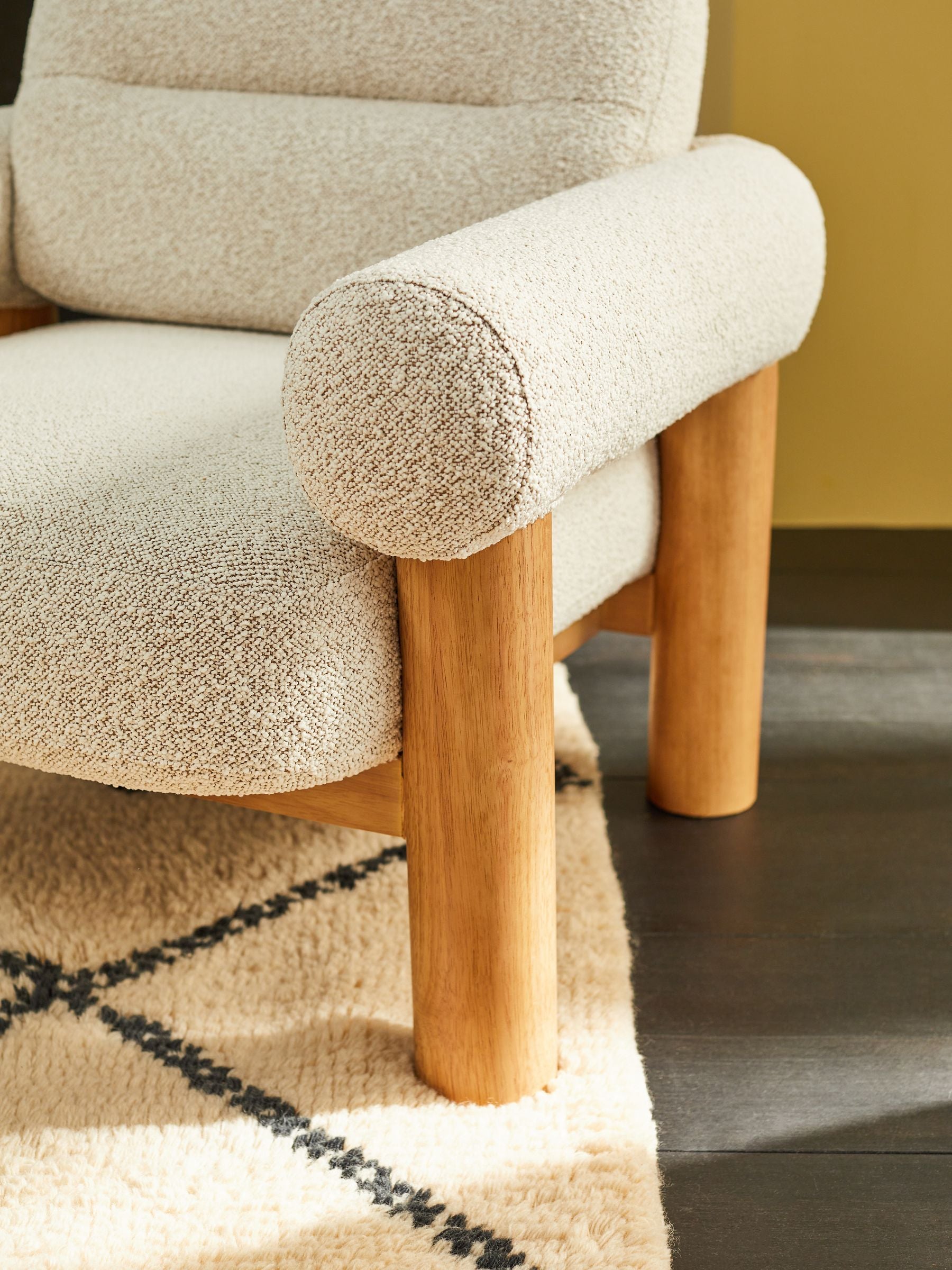 Ives Chair in Pax Boucle Off White