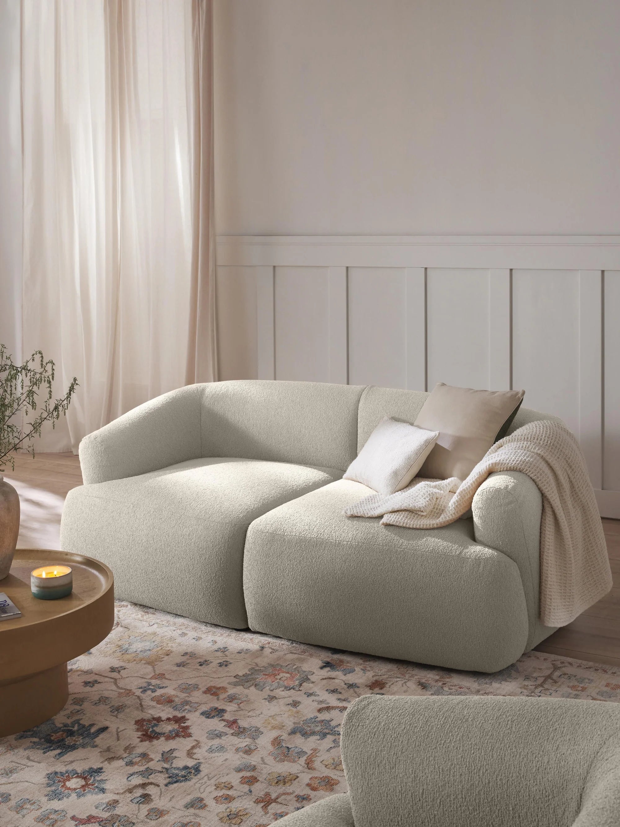 Mason | 2 Piece Curved Modular Sofa