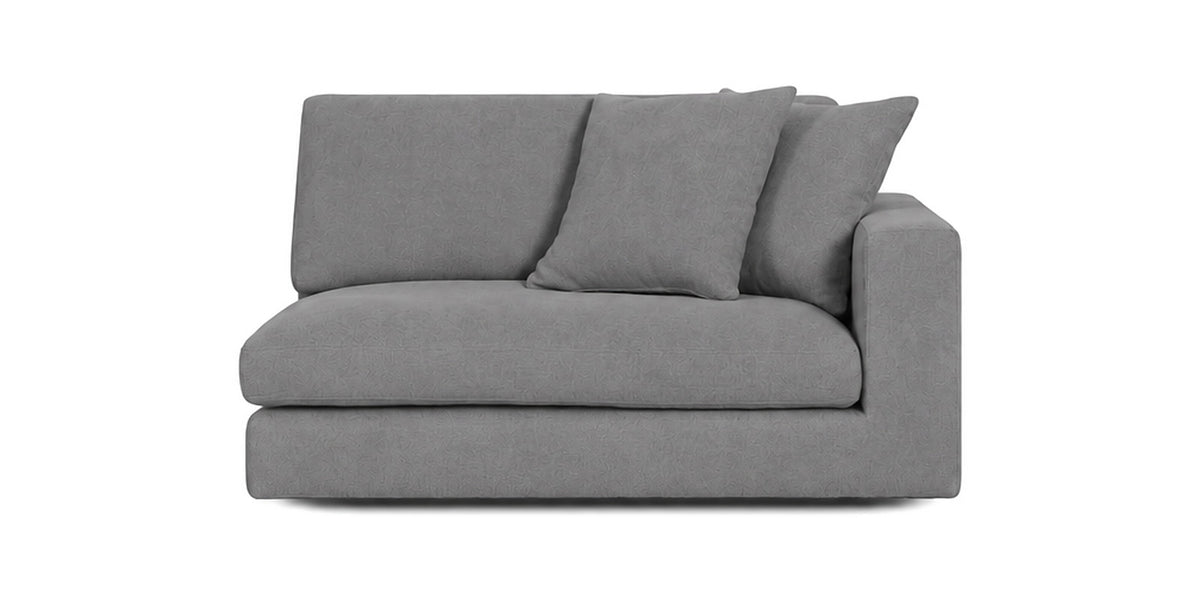 Cloud Cove End Arm Module in Medium Grey — End Right Arm