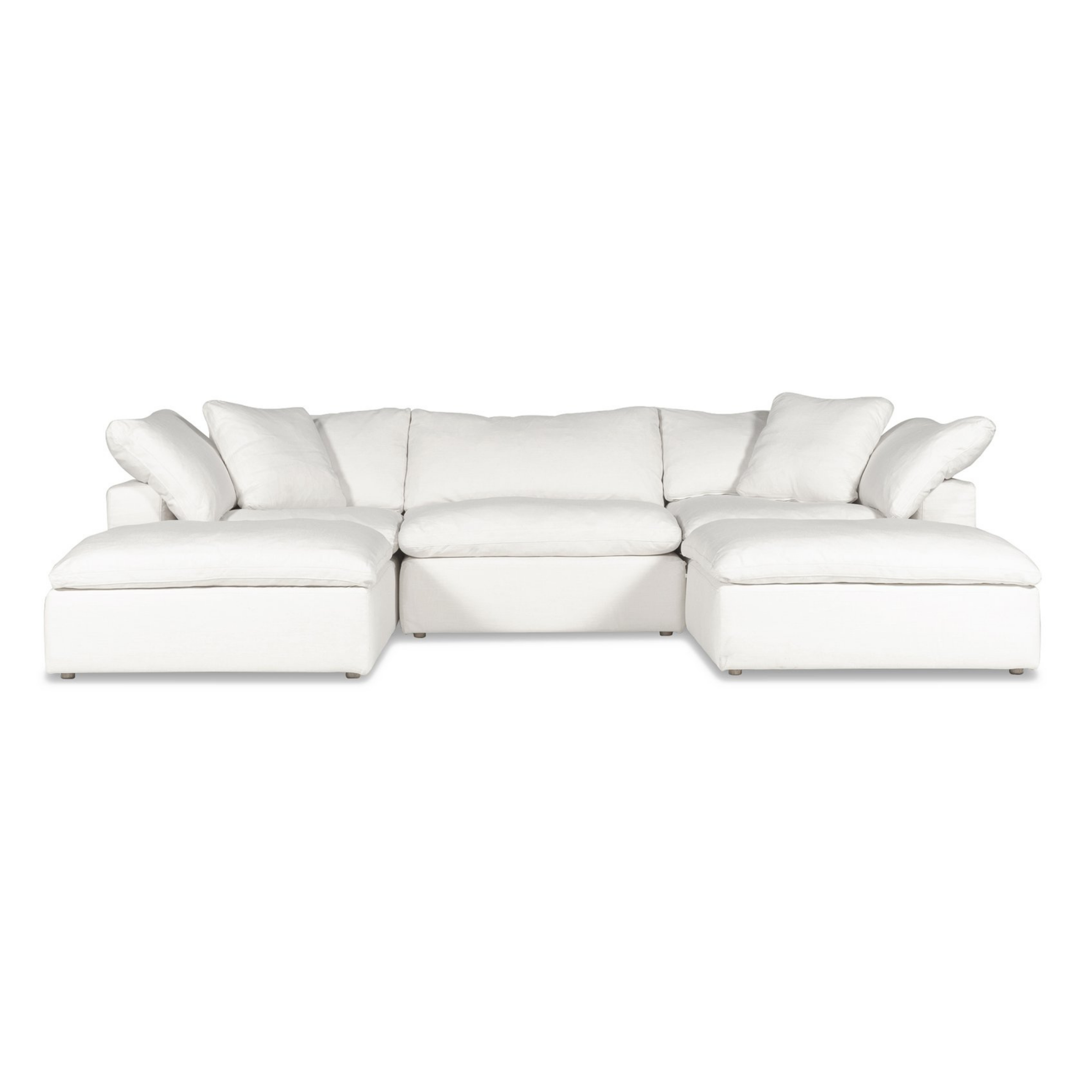 Cloud | 5-Piece Modular Sofa (Includes 2 Ottomans) - Banana Home