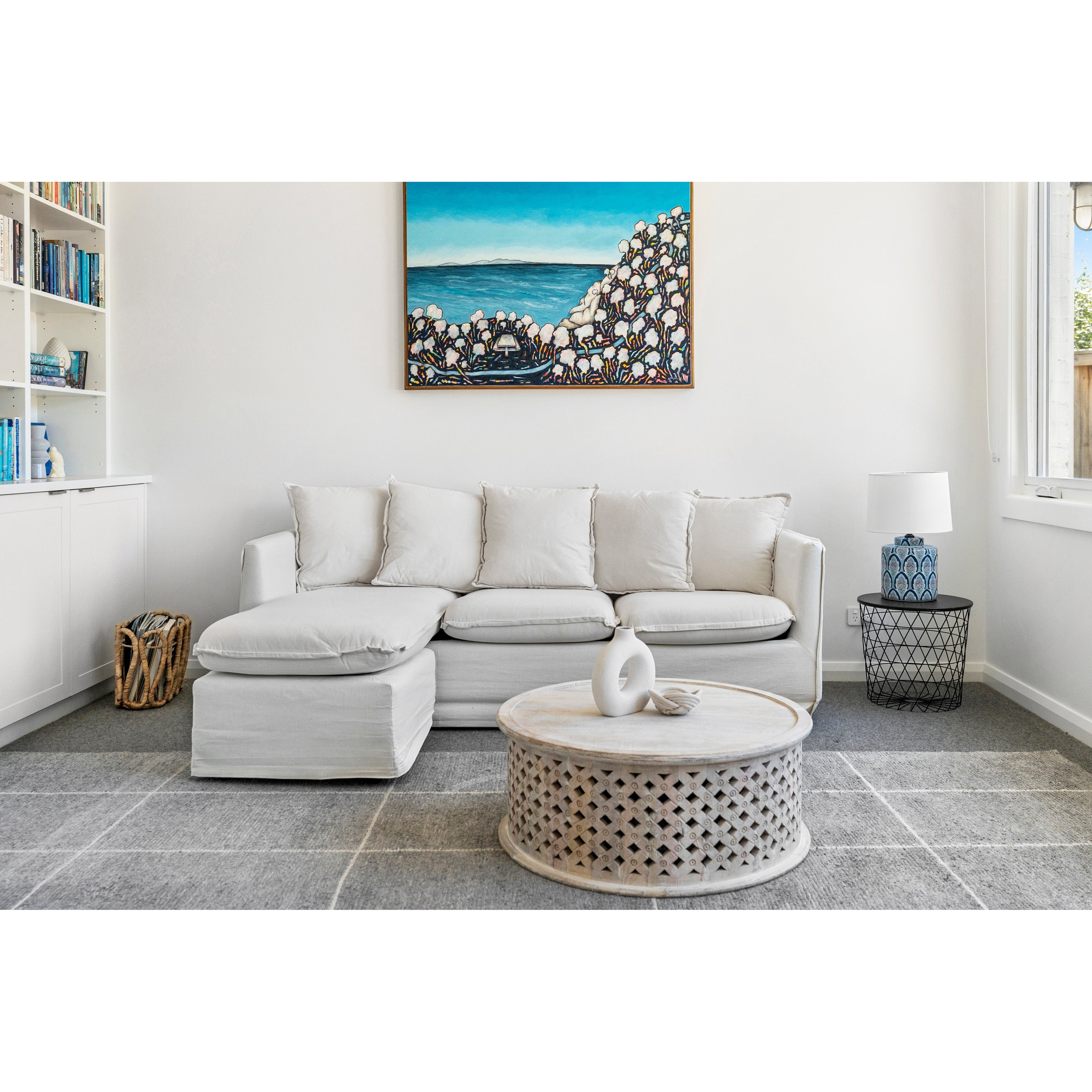 Balmoral | 3 Seater Sofa with Fabric Slipcover with Chaise