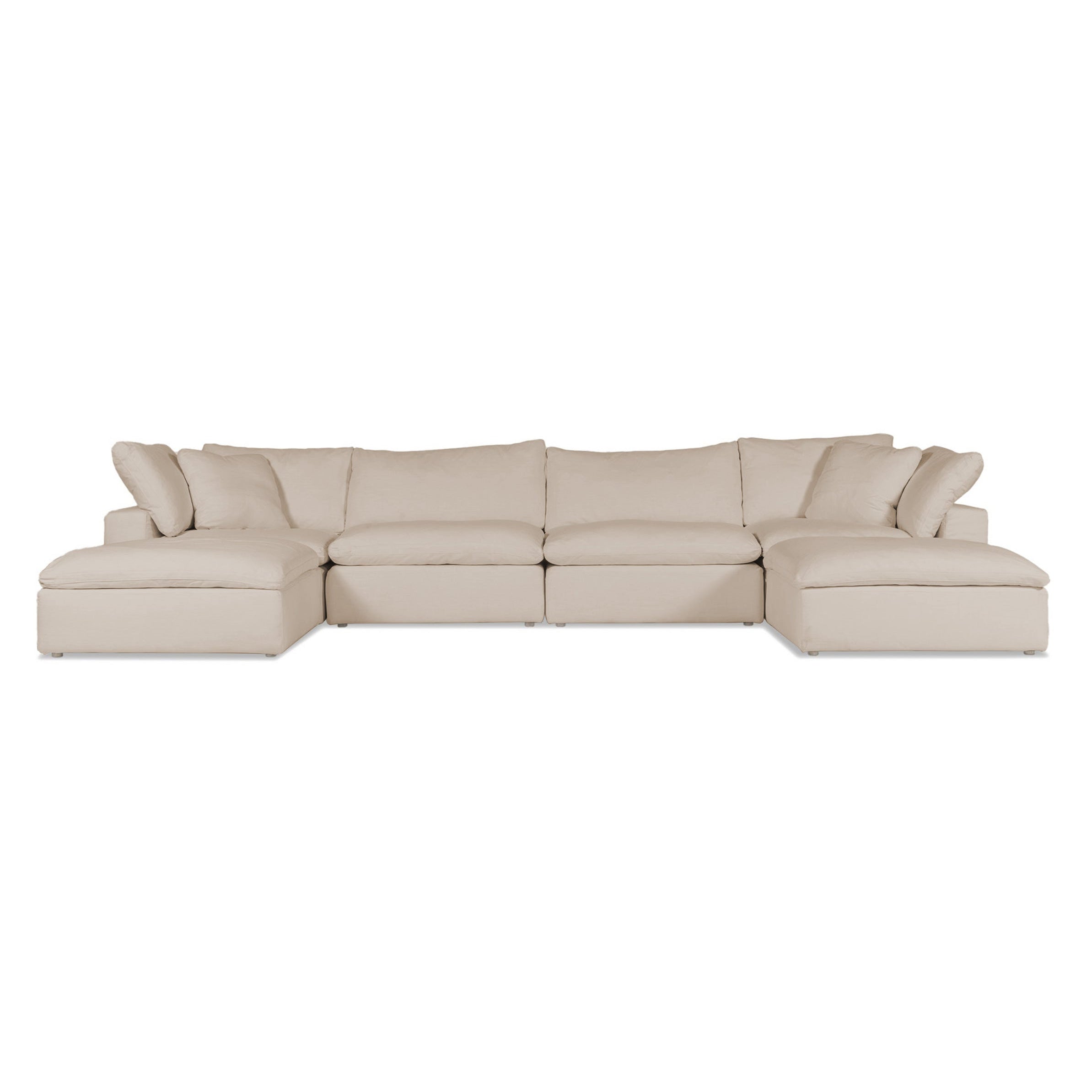 Cloud | 6-Piece Modular Sofa (Includes 2 Ottomans)