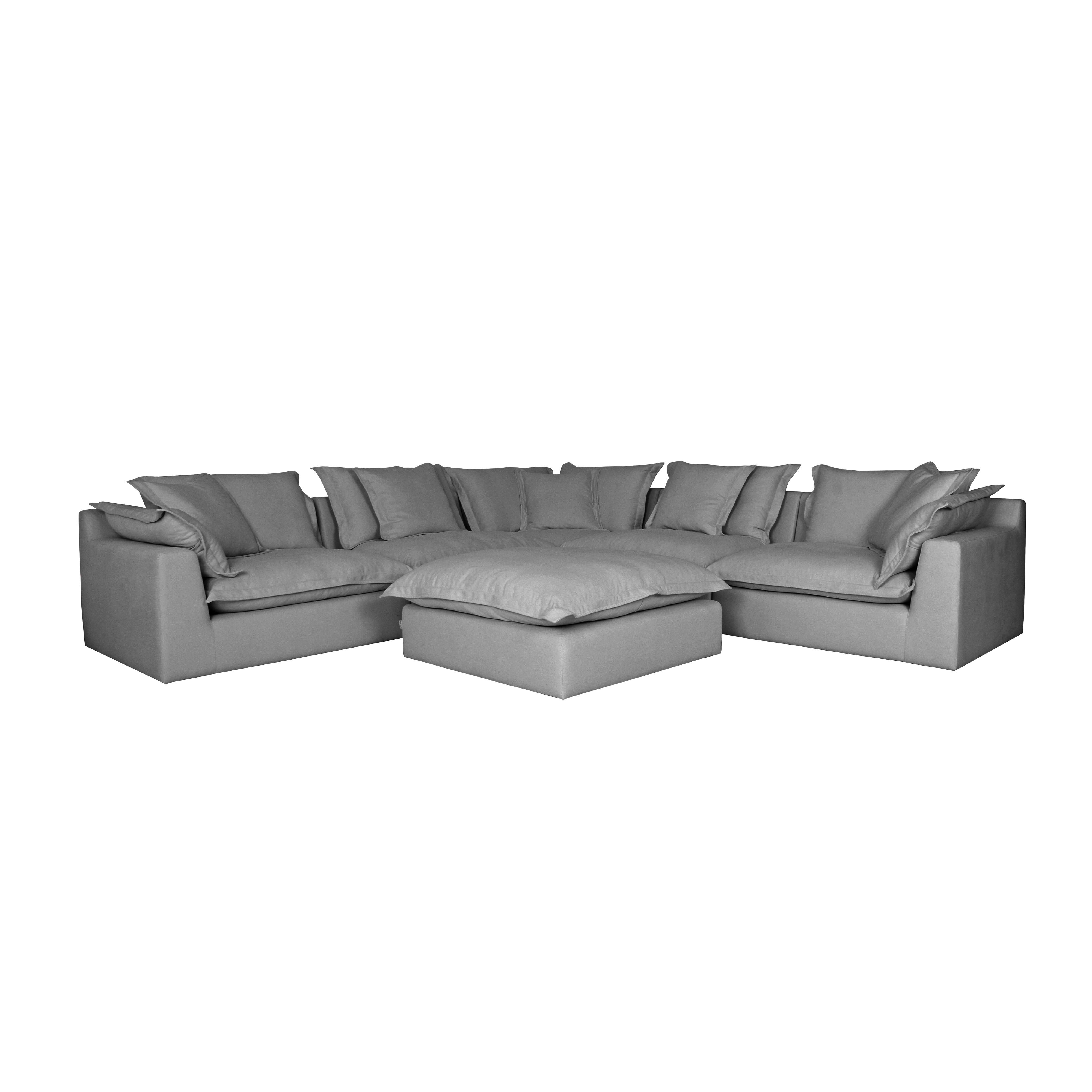 Cosy | Feather Cloud Modular Couch 5 Pcs Corner with Ottoman