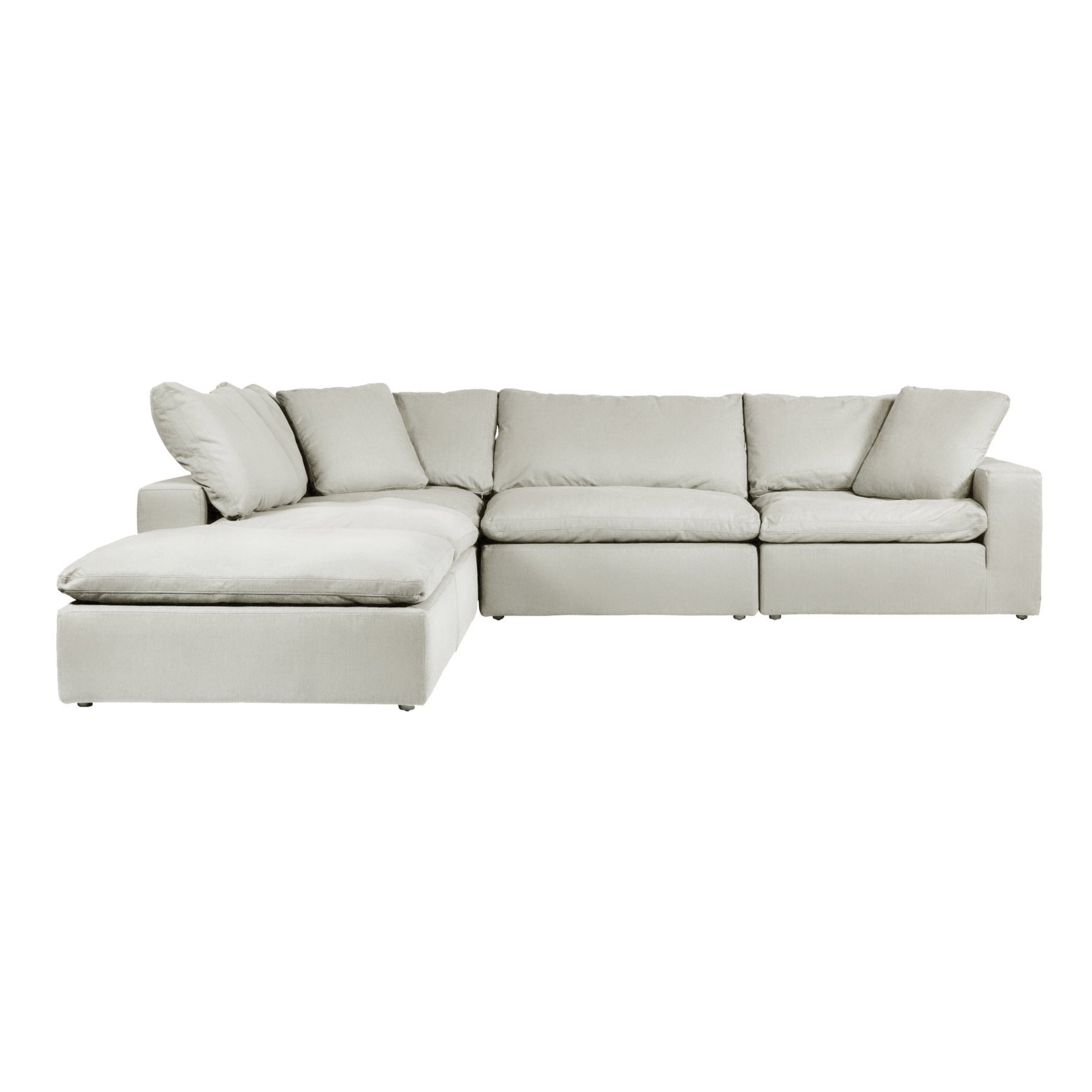 Cloud | 5-Piece Modular Sofa (Includes Ottoman) - Banana Home