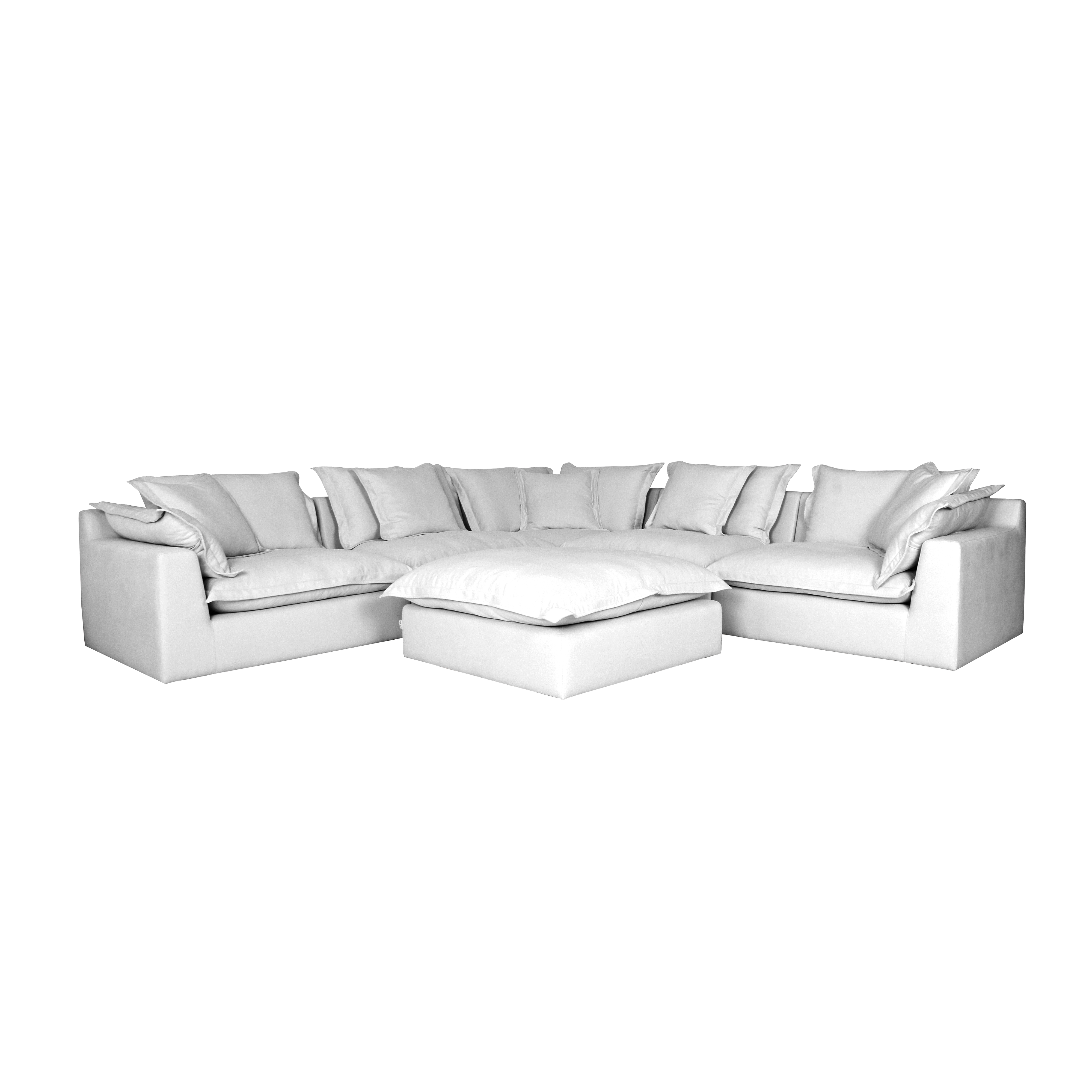 Cosy | Feather Cloud Modular Couch 5 Pcs Corner with Ottoman