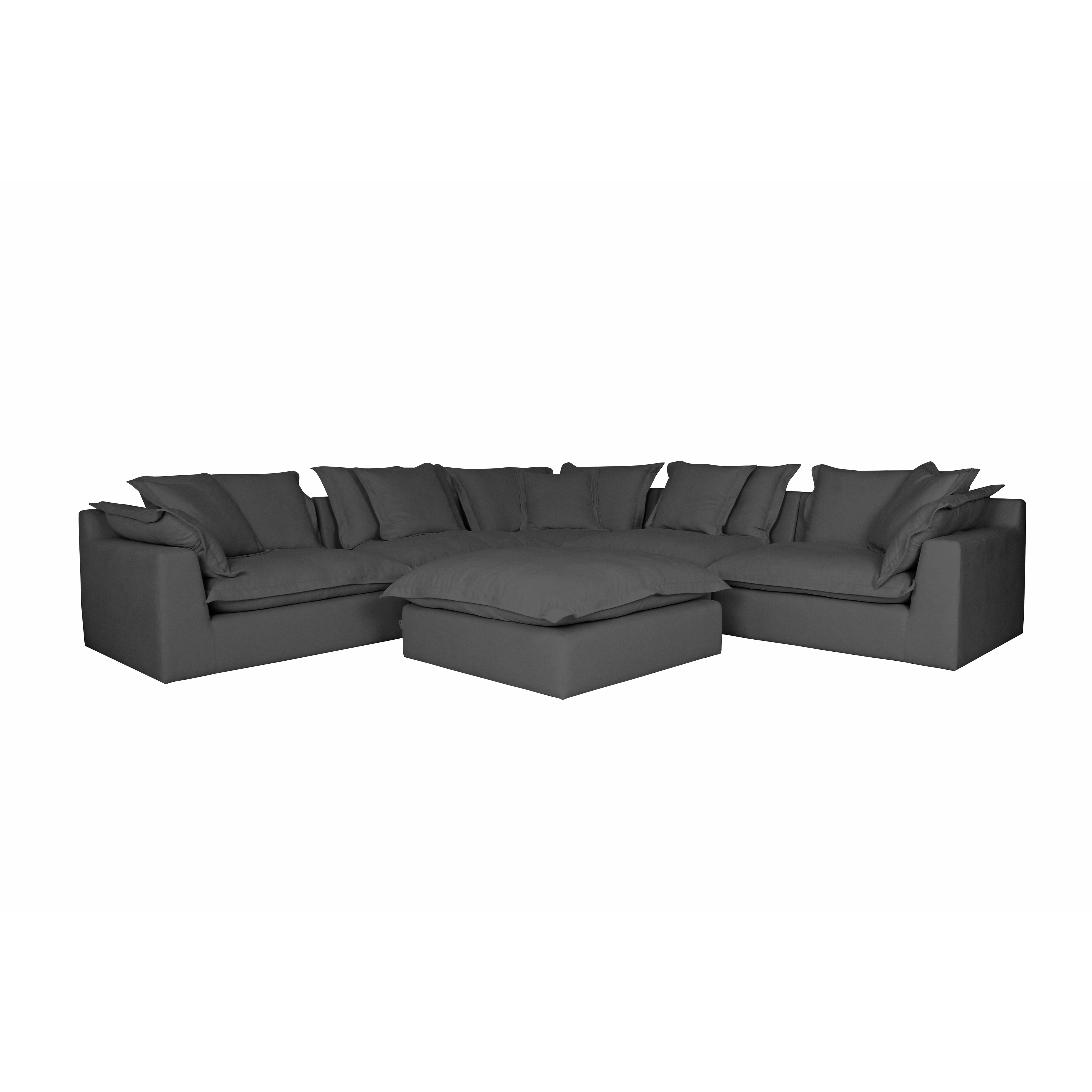 Cosy | Feather Cloud Modular Couch 5 Pcs Corner with Ottoman