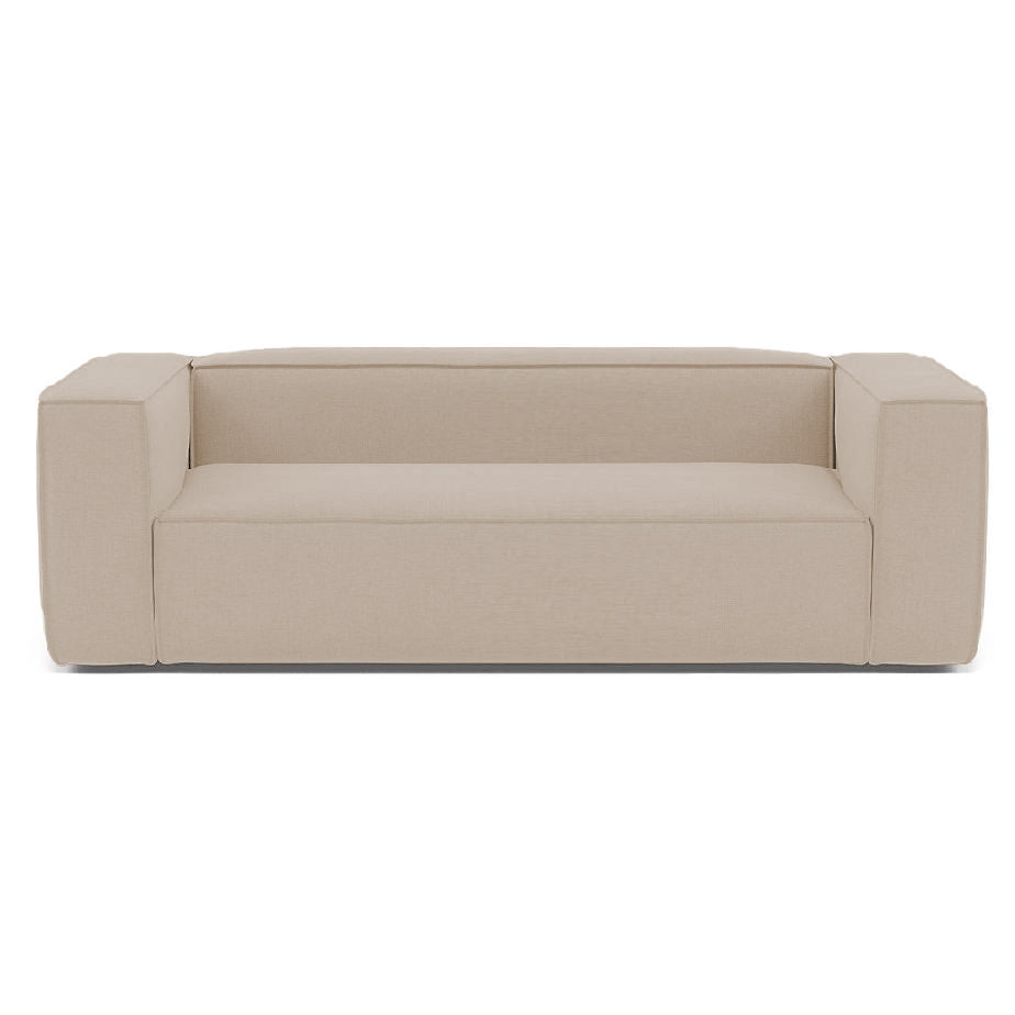 Baree | Fabric 3 Seater Boxy Sofa