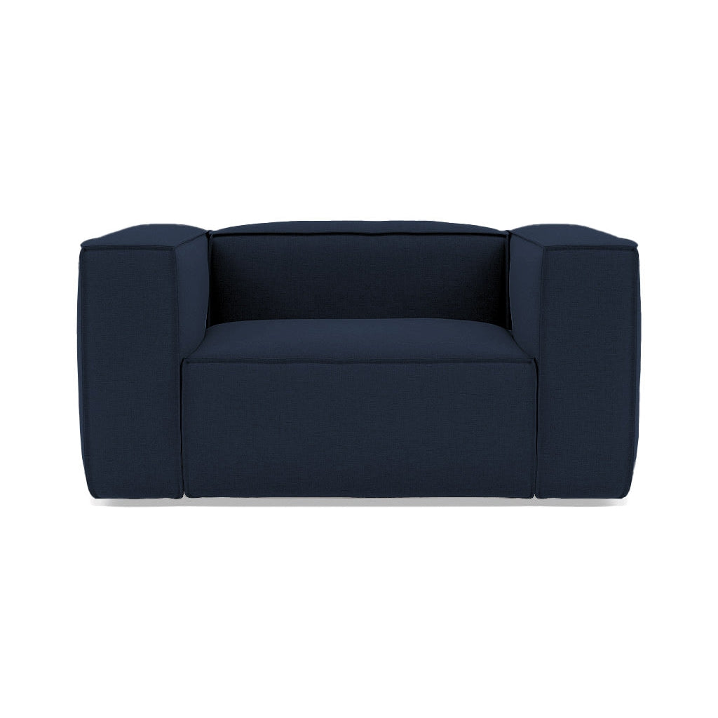 Baree | Fabric 1.5 Seater Boxy Armchair