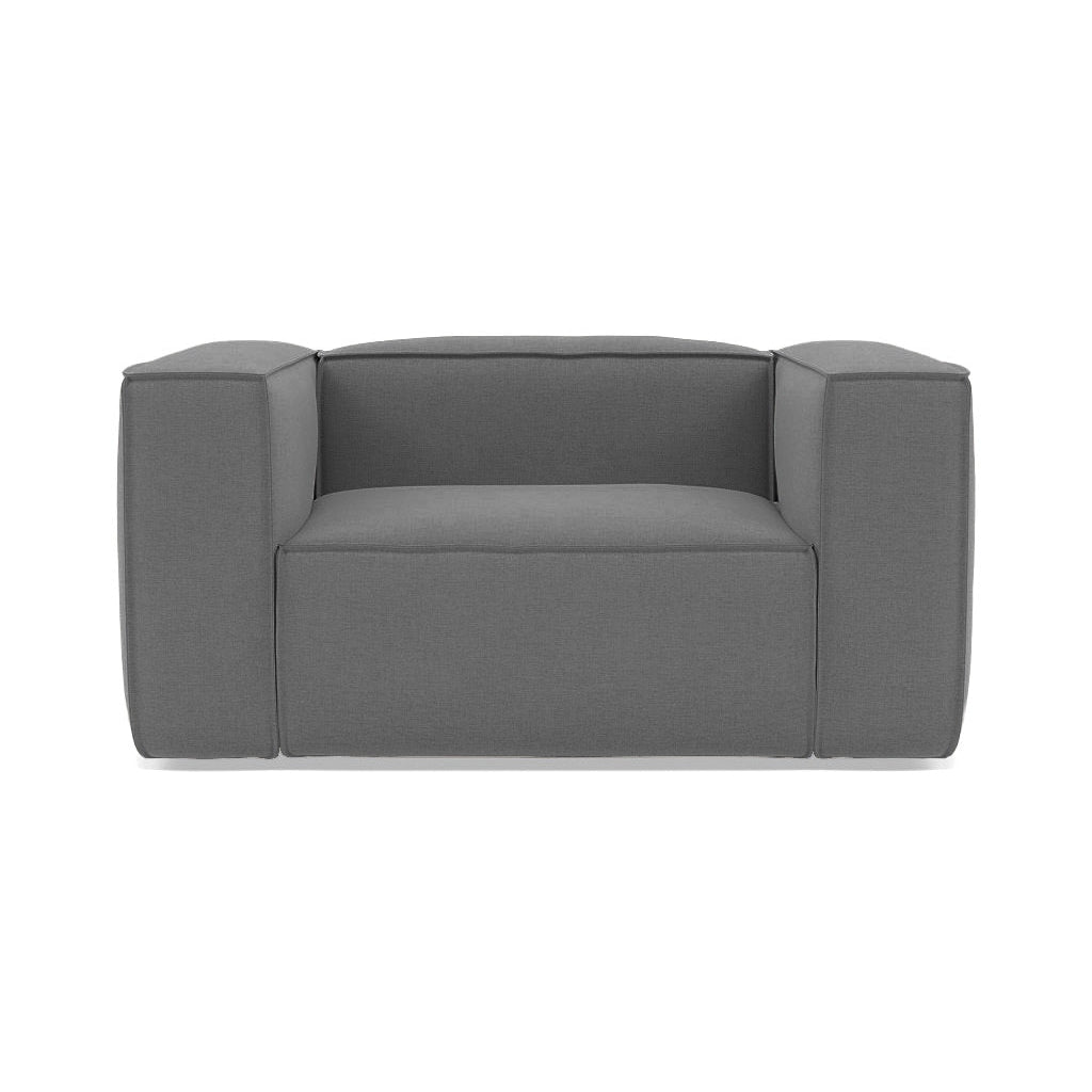 Baree | Fabric 1.5 Seater Boxy Armchair