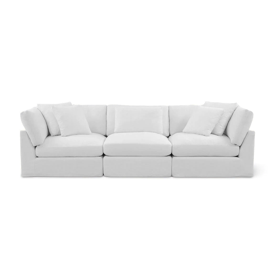 Bayside | Linen Feather Modular Couch 3 Pcs