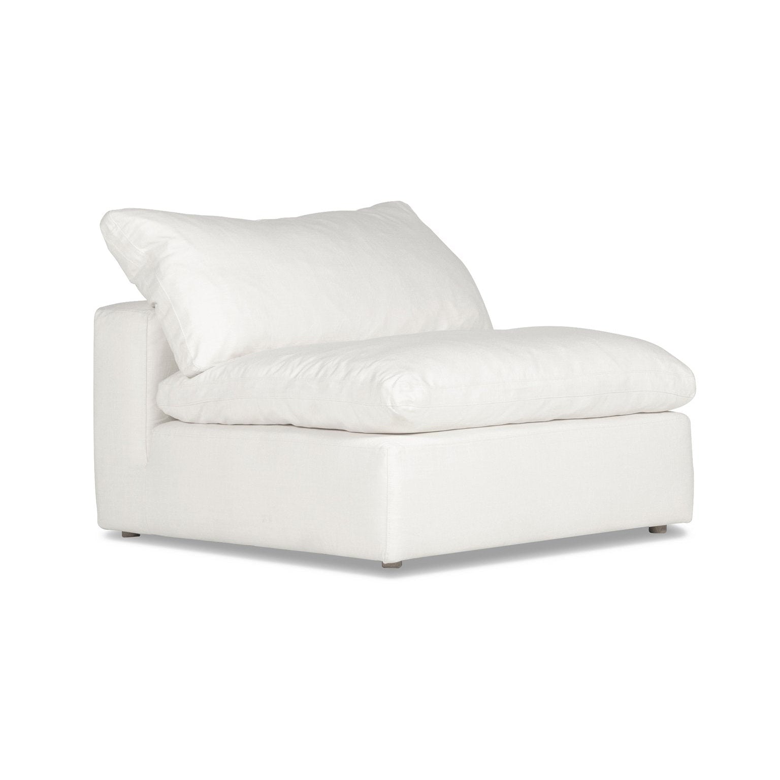 Cloud Armless Chair | Feather Down - Banana Home