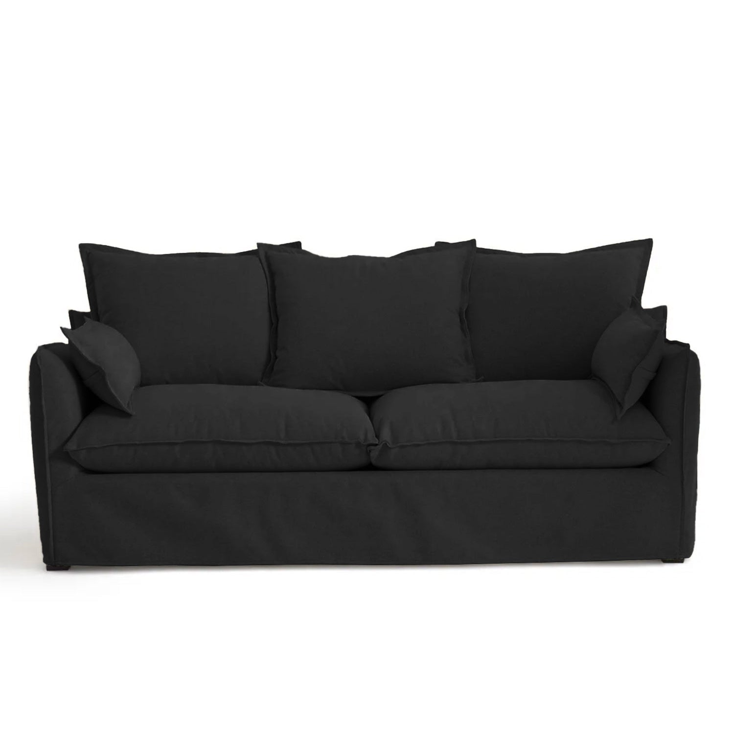 Coastal | Linen Style Slipcovered Feather 3 Seater Sofa