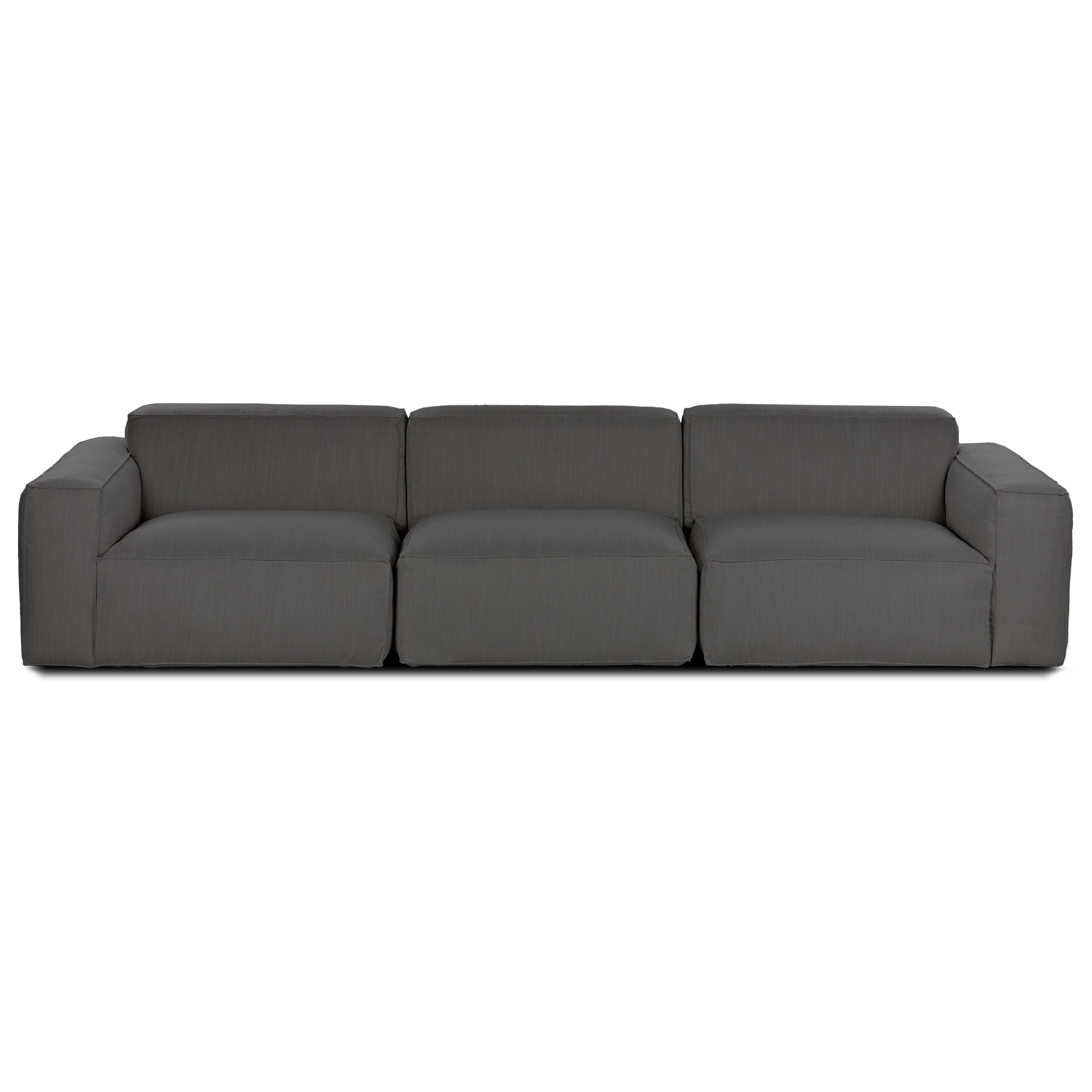Macedon 3 Pcs | Oversized Fabric Leather Modular